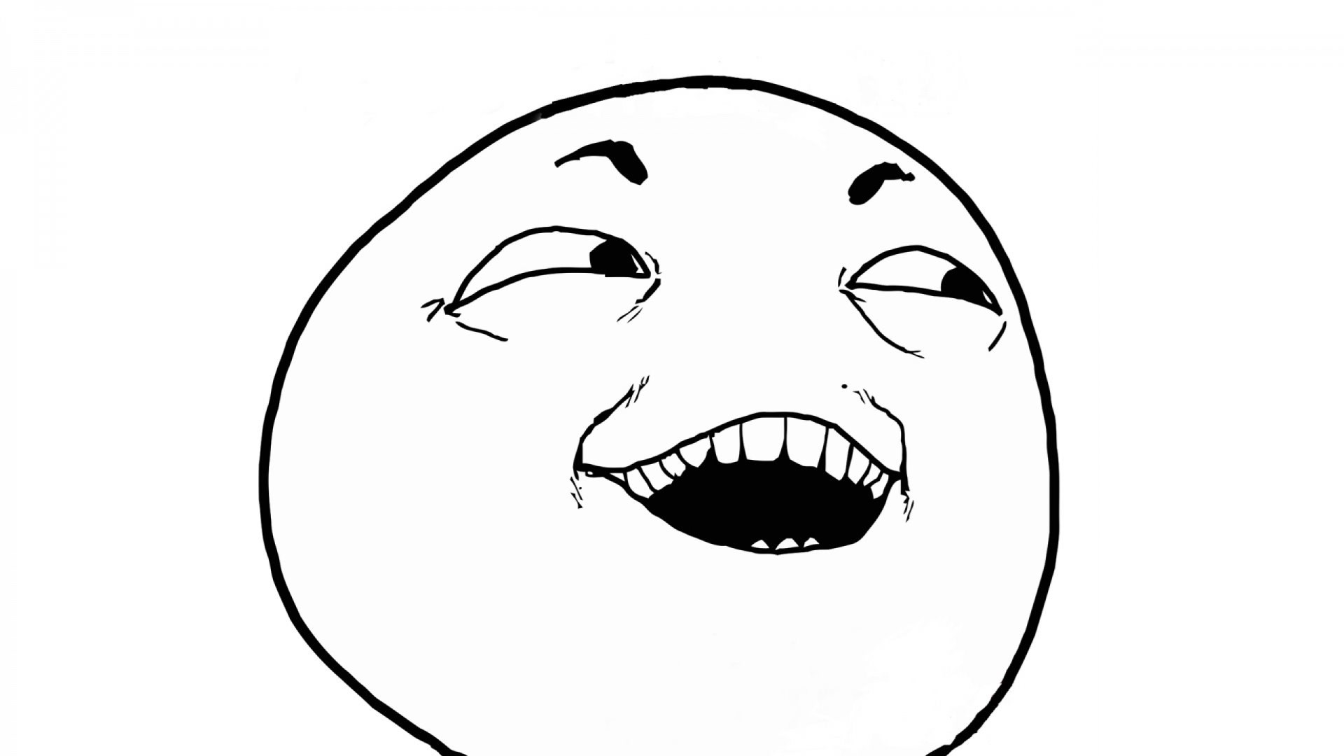 Hd Backgrounds Troll Face Happy Meme Art Black And White