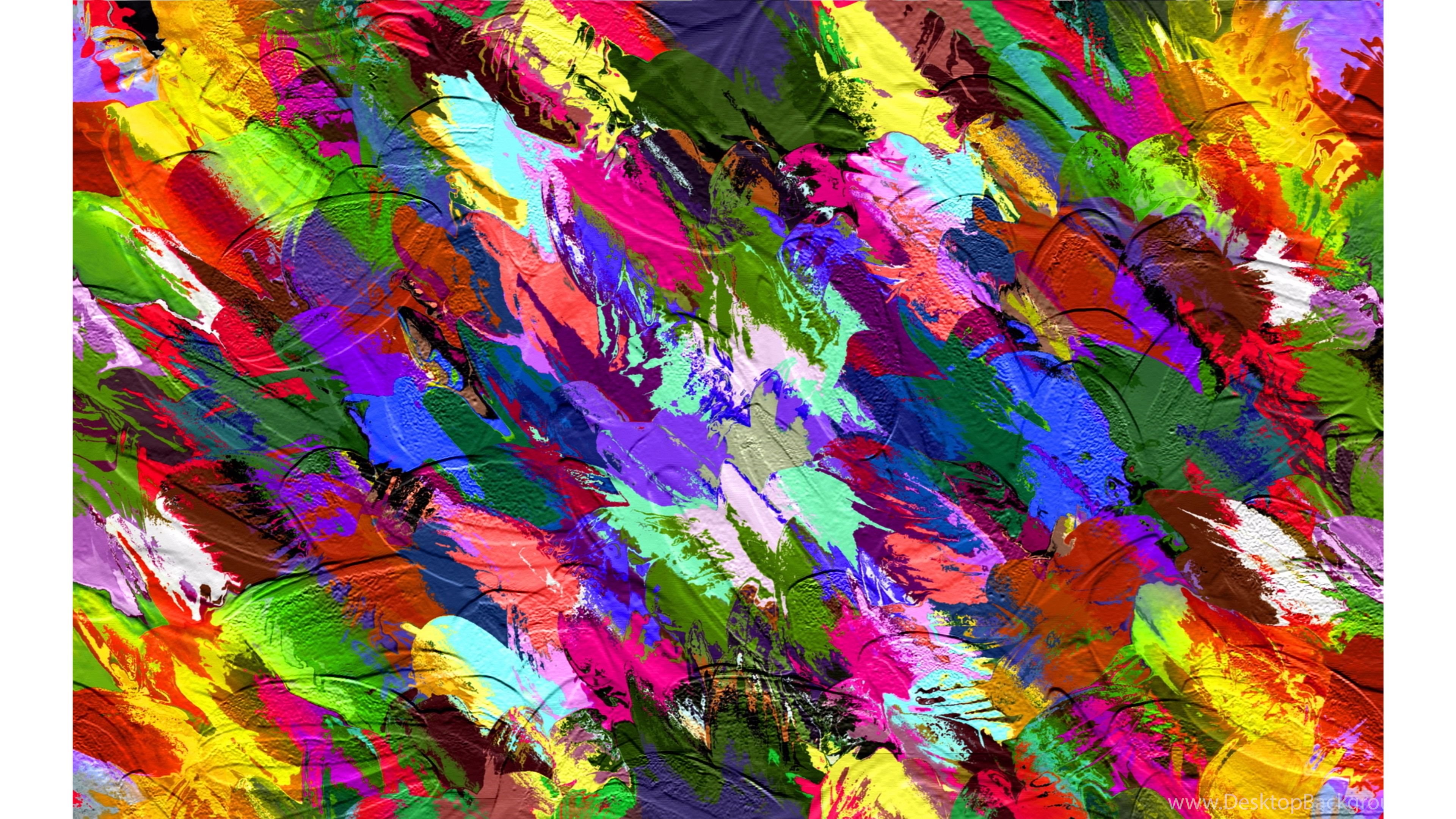 Color Splash Abstract 4K Wallpapers Desktop Background