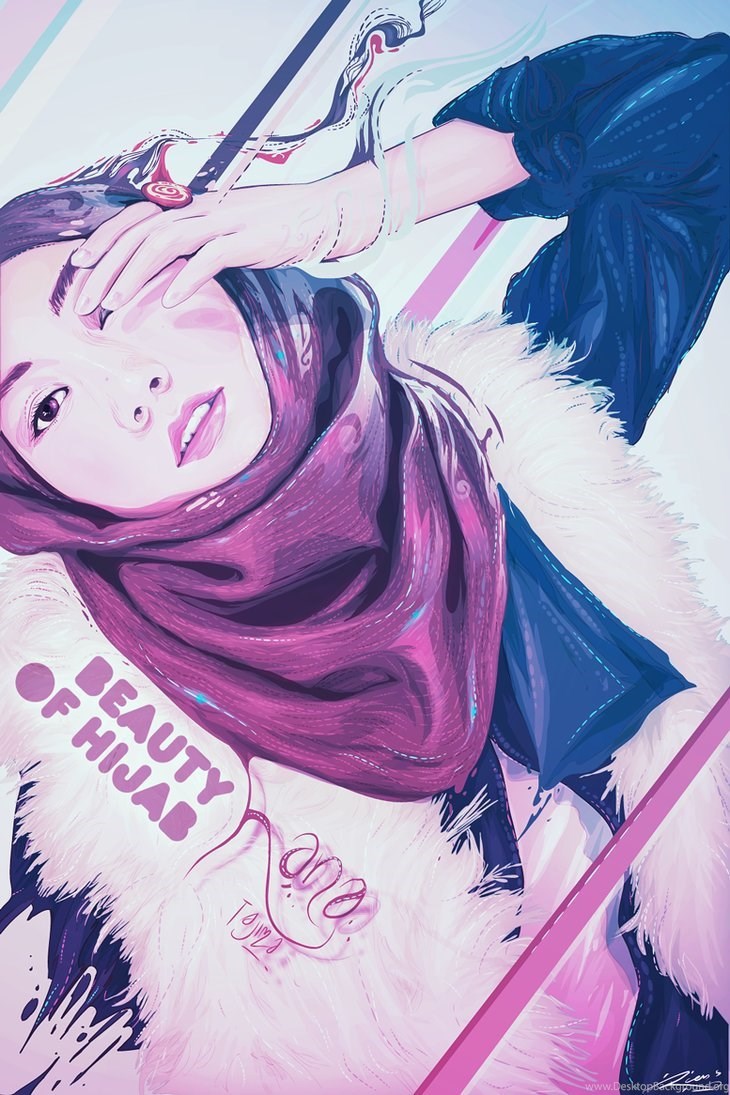Wallpaper Gambar Anime Hijab Keren