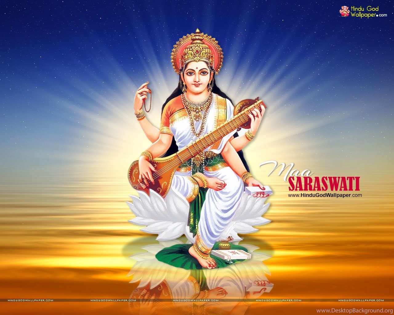 Maa Saraswati Wallpapers Download Desktop Background