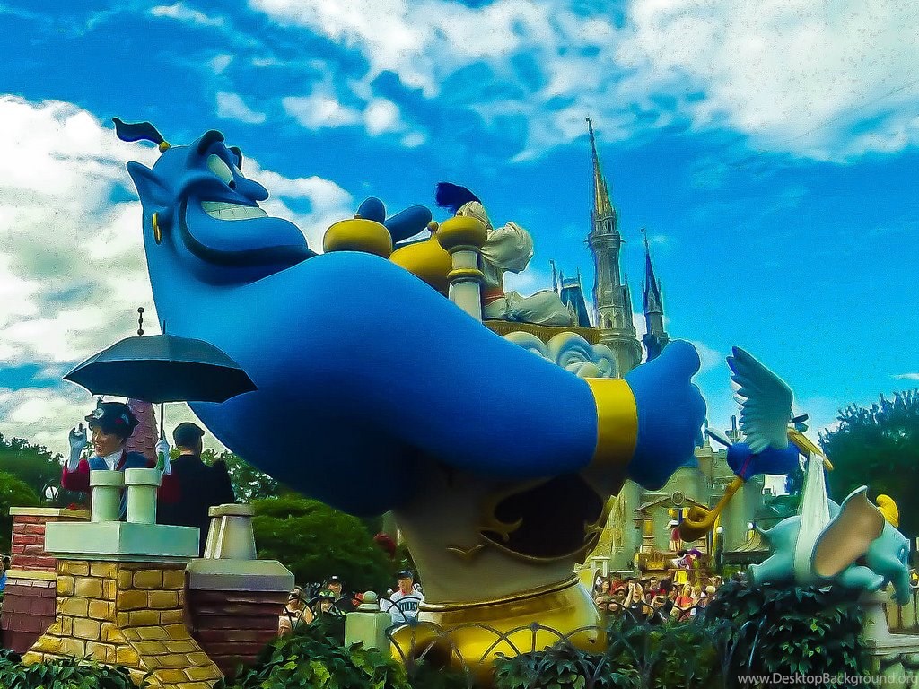 Disney World Parade Aladdin Genie Desktop Background