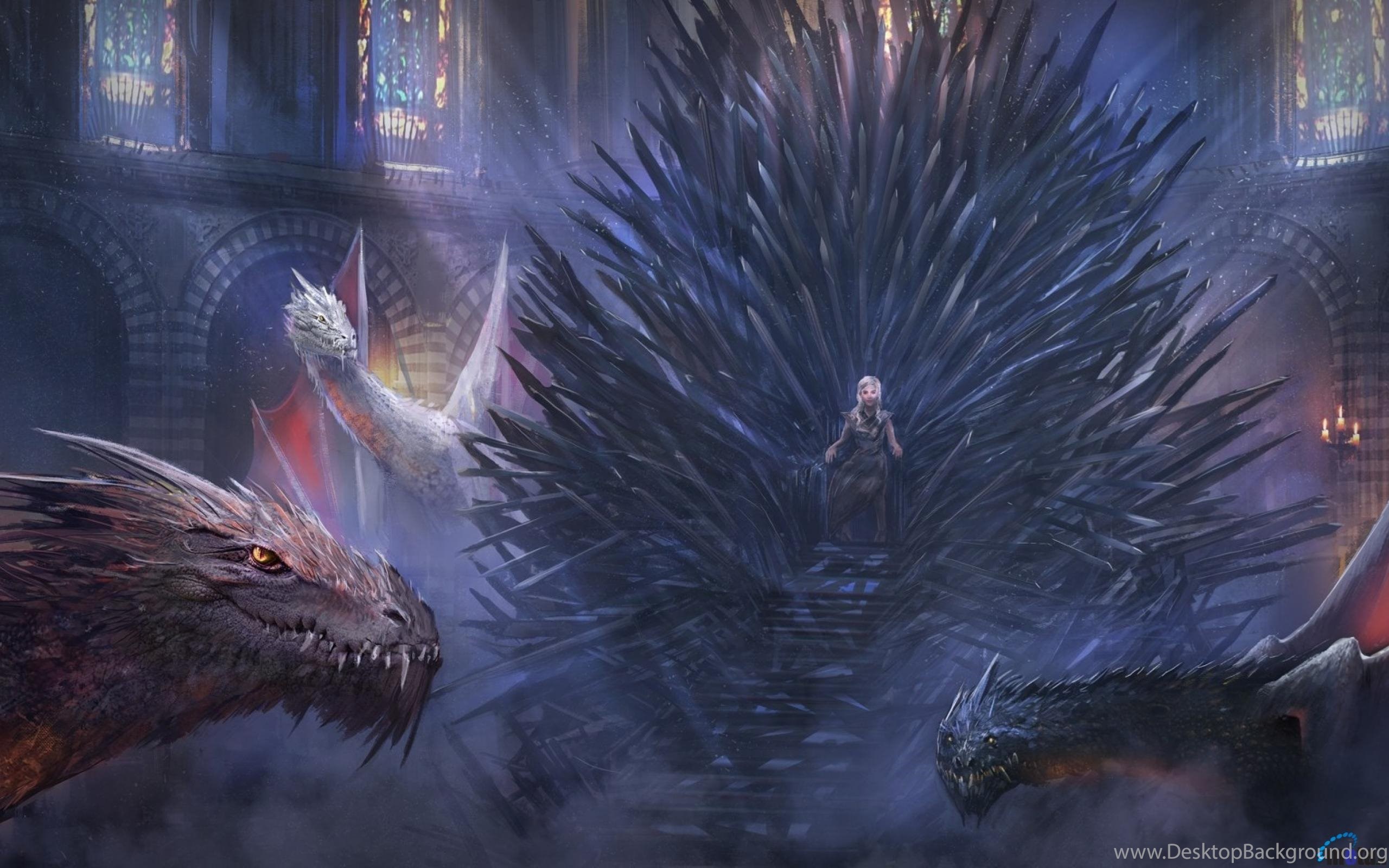 Download Wallpapers Iron Throne And Dragons Game Of Thrones 2560