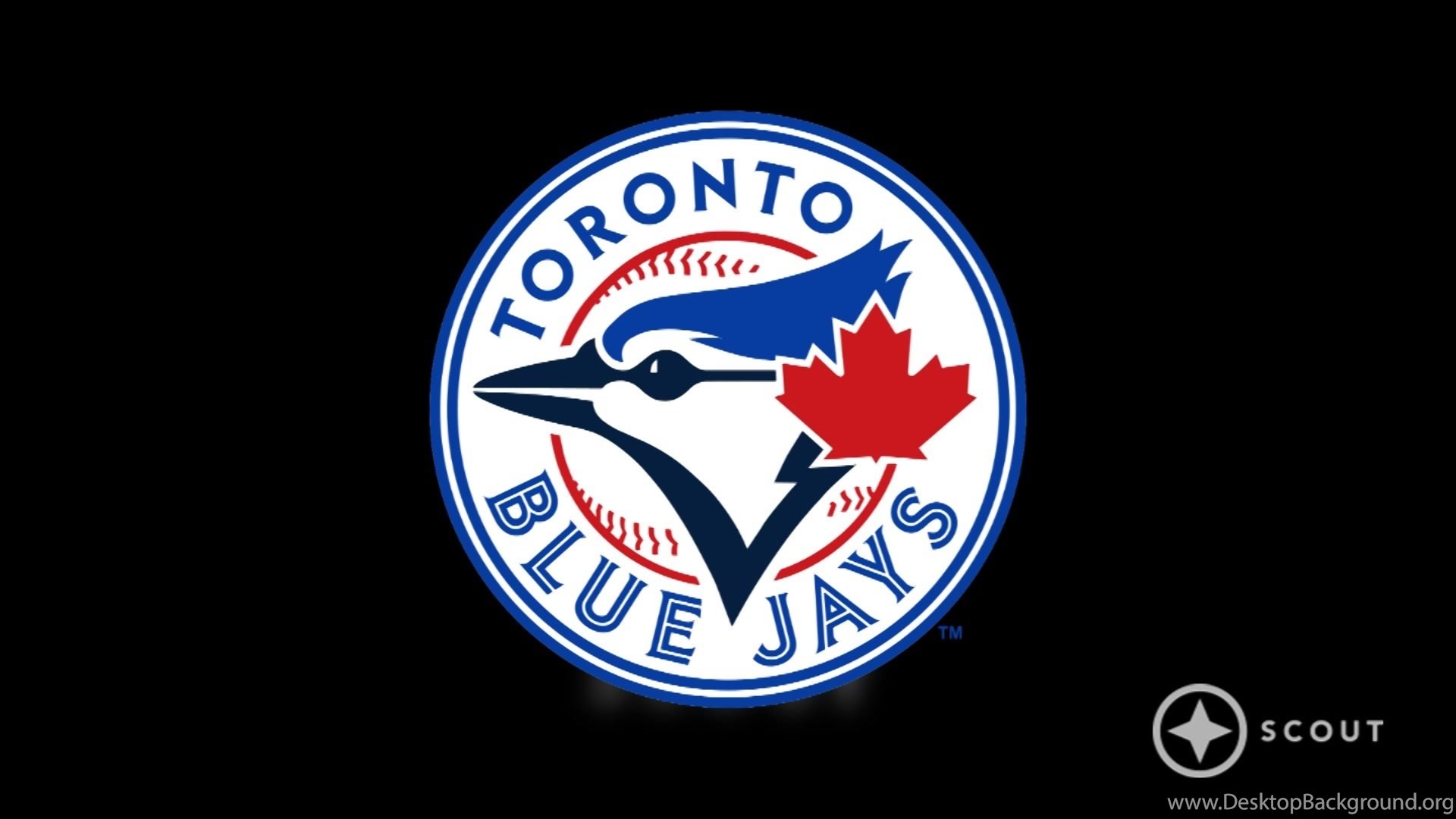 19x1080 Toronto Blue Jays Logo Baseball Mlb Sports Toronto Desktop Background