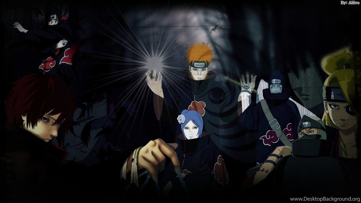 Naruto Shippuden Akatsuki Wallpaper By Aliivepaintshop On Desktop Background