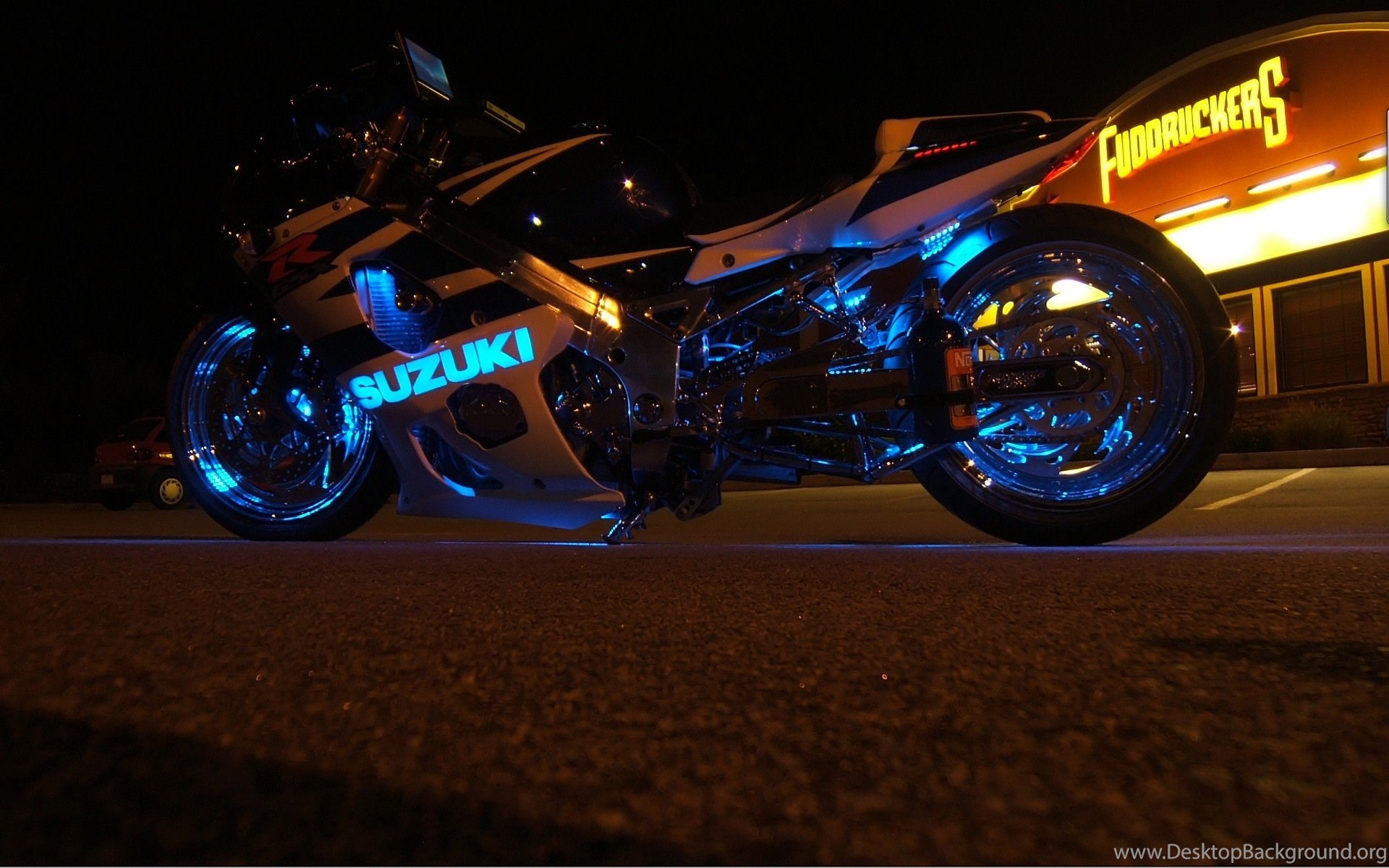 Download The Blue Neon Suzuki Wallpaper Blue Neon Suzuki Iphone Desktop Background