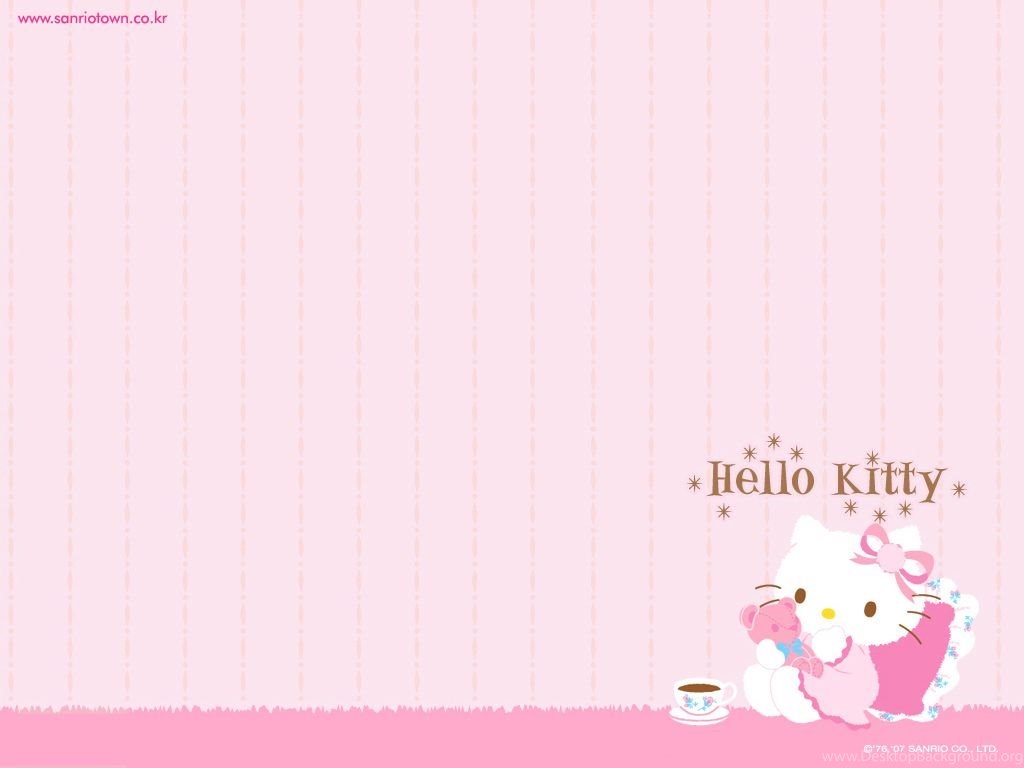 Hello Kitty Pink Background gambar ke 17
