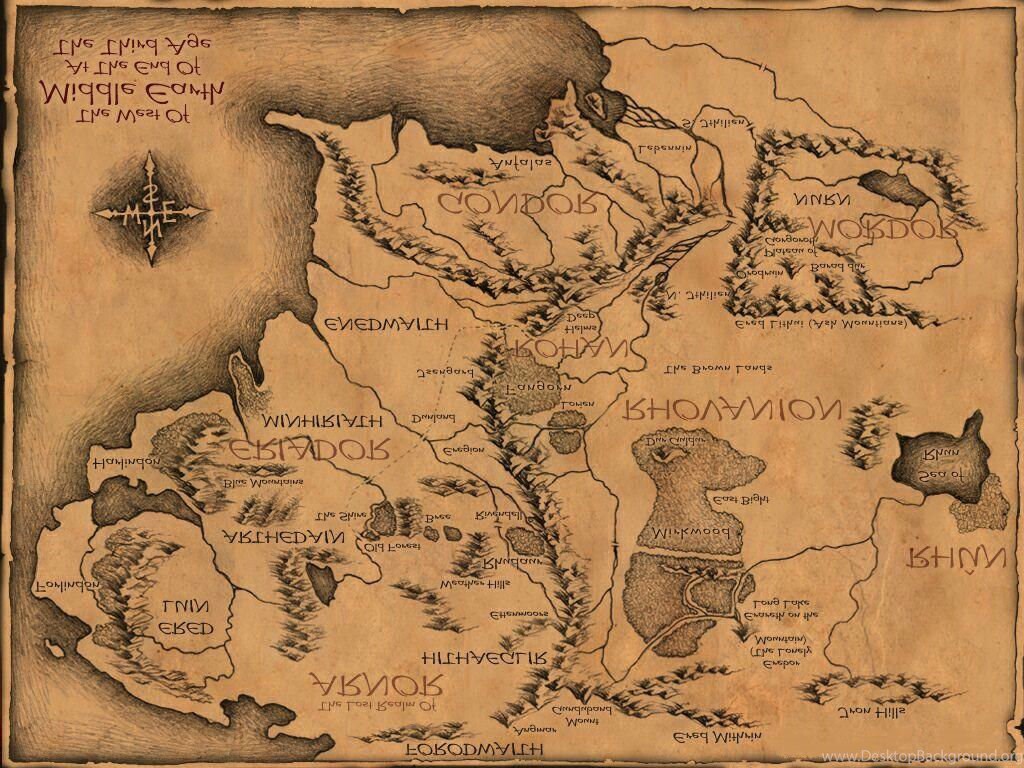 Карта middle earth
