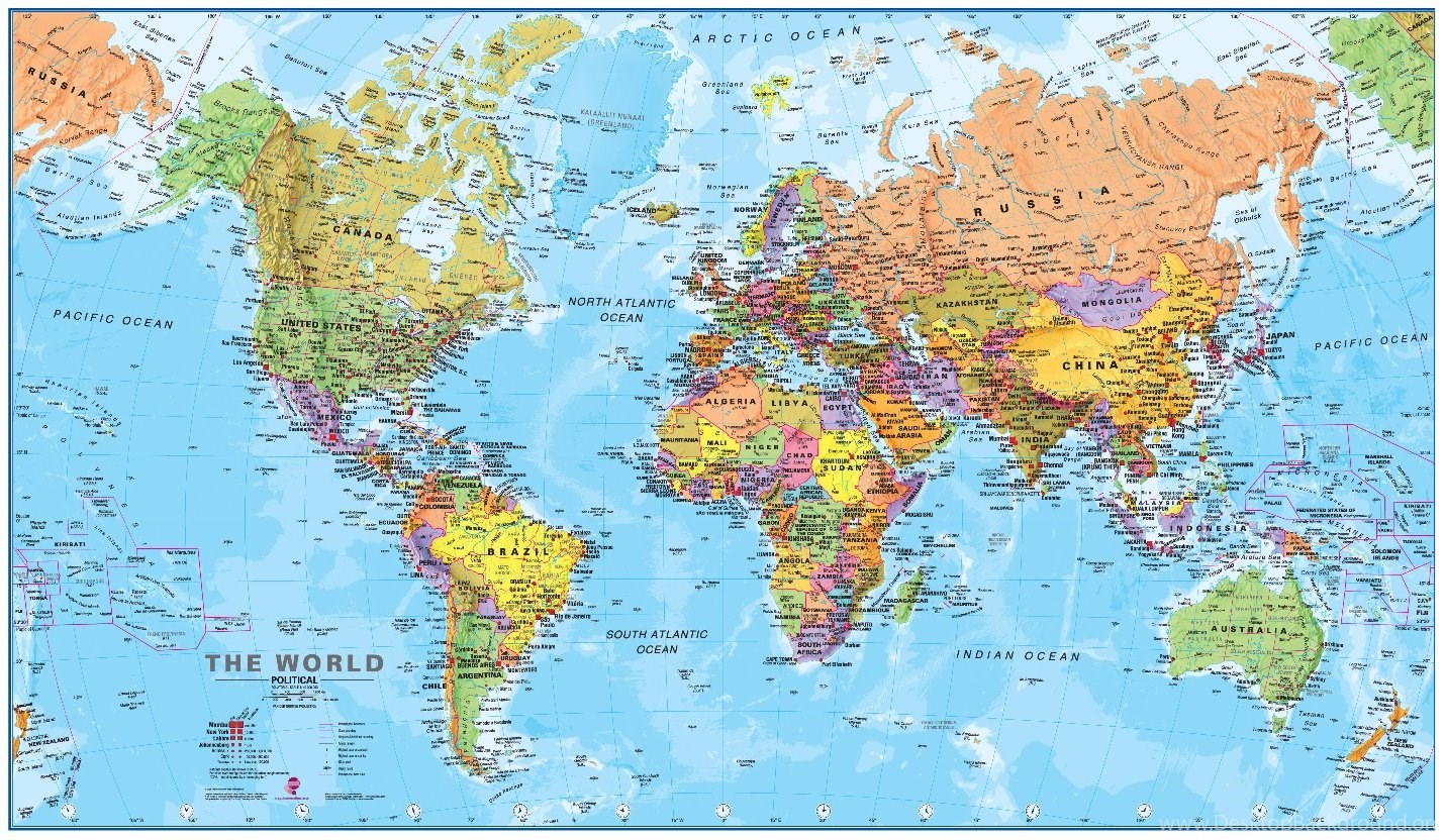 High Resolution World Map Colorful Wallpapers Full Size