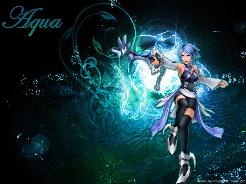 Kingdom Hearts Aqua By Lumenartist On Deviantart Desktop Background