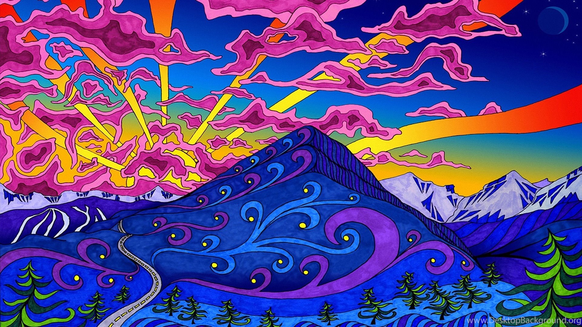 Hd Trippy Psychedelic Art Wallpapers 1080p Full Size Desktop Background
