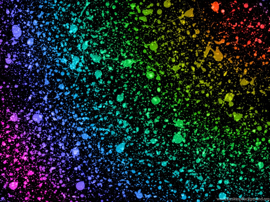 Rainbow Paint Splatter Wallpaper Images Desktop Background