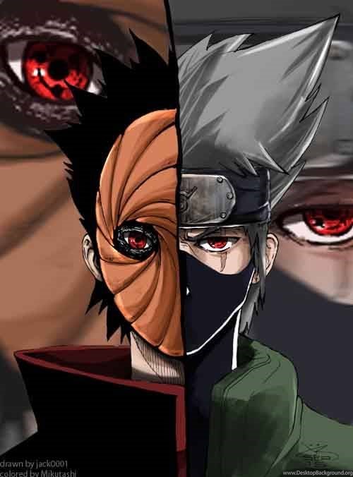 Kakashi Vs Tobi Naruto Picture Desktop Background