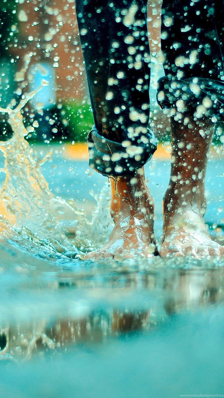 Summer Rain Iphone 6 Wallpapers Desktop Background