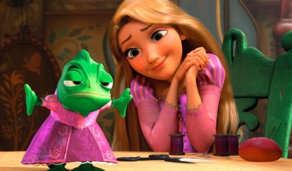 Rapunzel And Pascal Tangled Disney Wallpapers Desktop Background