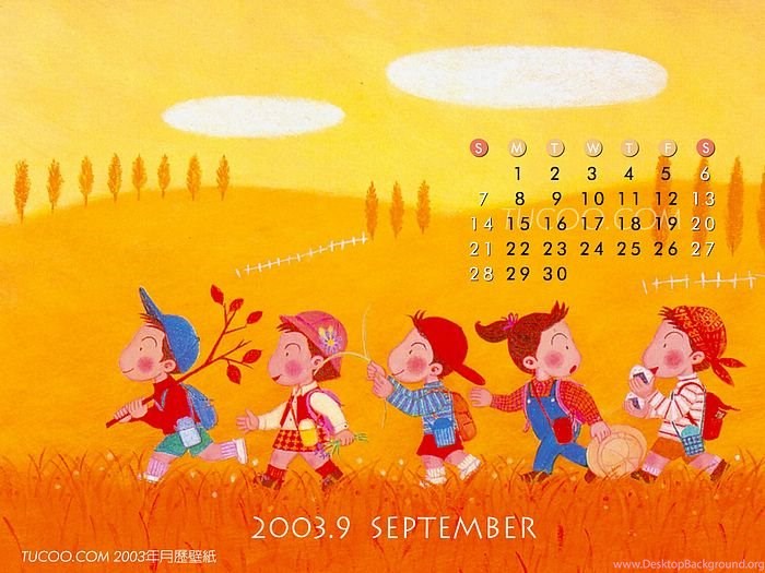 September 2003 Calendar Wallpapers Wallcoo net Desktop Background