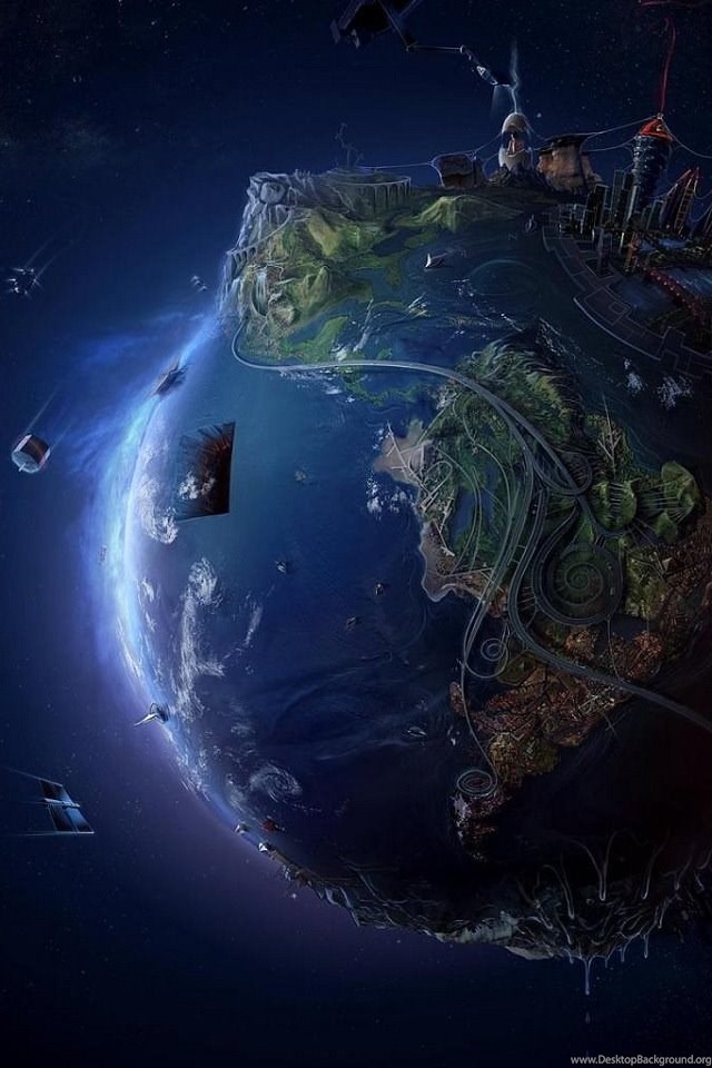 3d Earth Iphone Wallpapers Ipod Wallpapers Hd Free Download Desktop Background