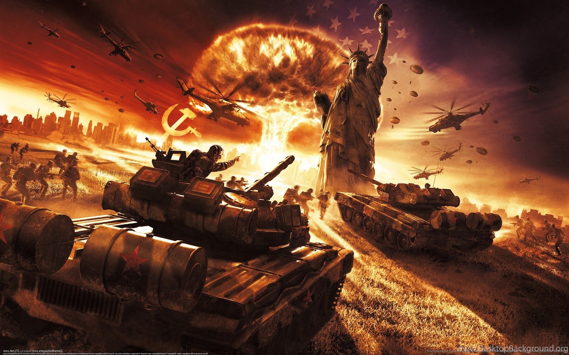 World In Conflict, Video Games, Soviet Army, Soviet Union, USSR ... Desktop  Background
