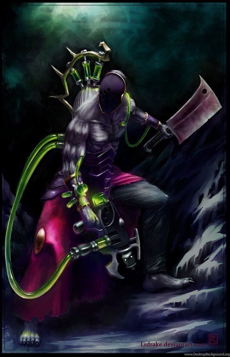 Dark Eldar Wrack Warhammer 40k Fan Art By LSDrake Desktop Background