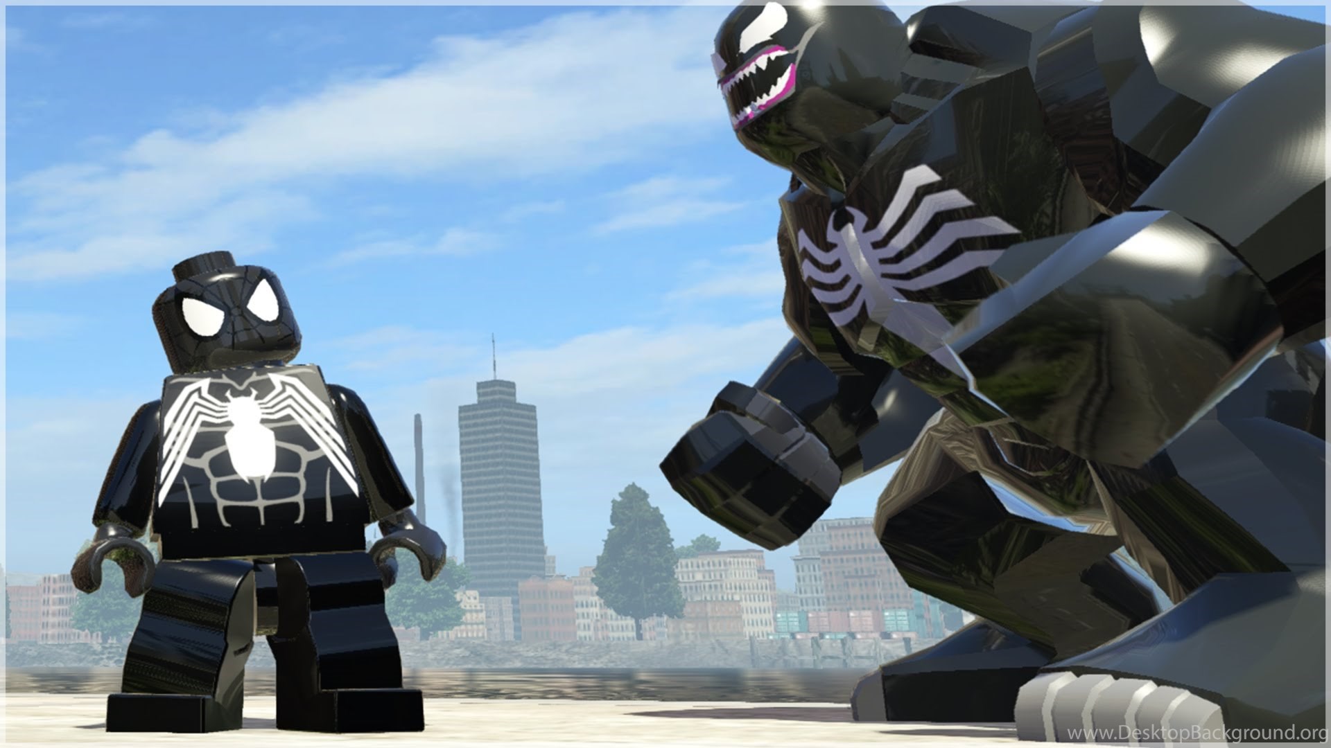 Venom Vs Black Suit Spider Man Epic Battle Lego Marvel Super Desktop Background See more ideas about venom, spiderman, marvel venom. venom vs black suit spider man epic