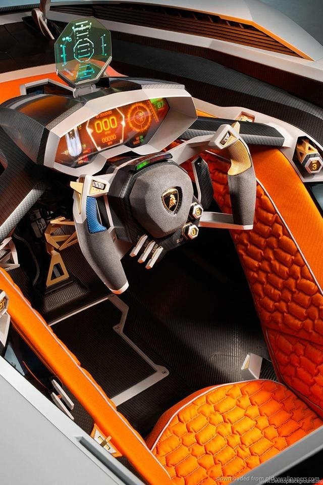Download Lamborghini Egoista Steering Wheel Wallpapers For Iphone