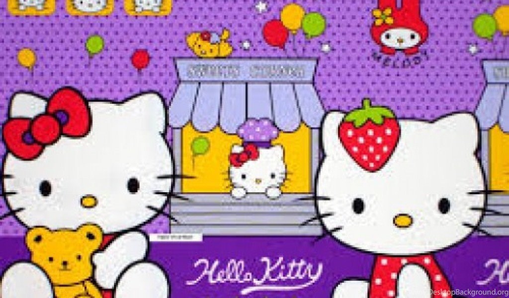 Gambar Wallpapers Hello Kitty Ungu Lucu Terbaru Dp Wallpapers Desktop Background