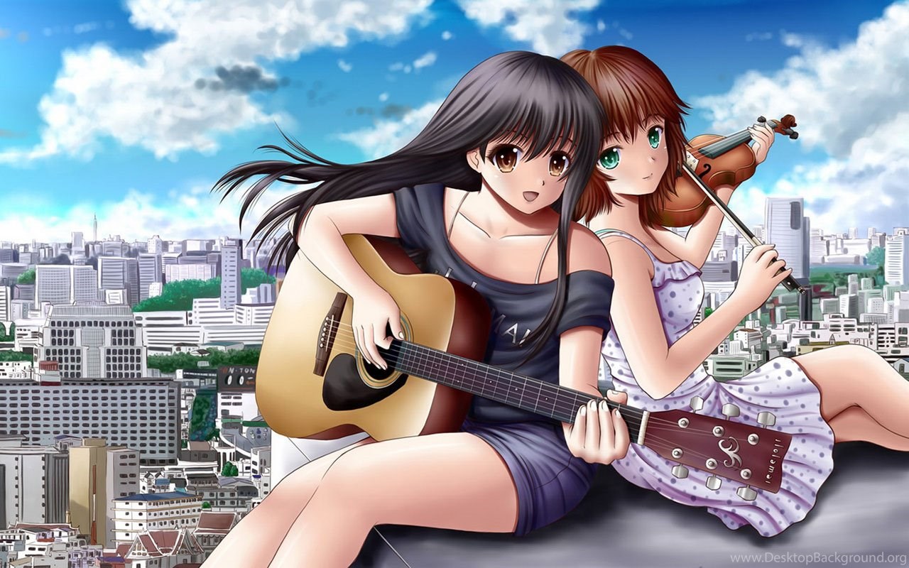 Widescreen Guitar Anime Girl Wallpapers Anime Wallpapers Free