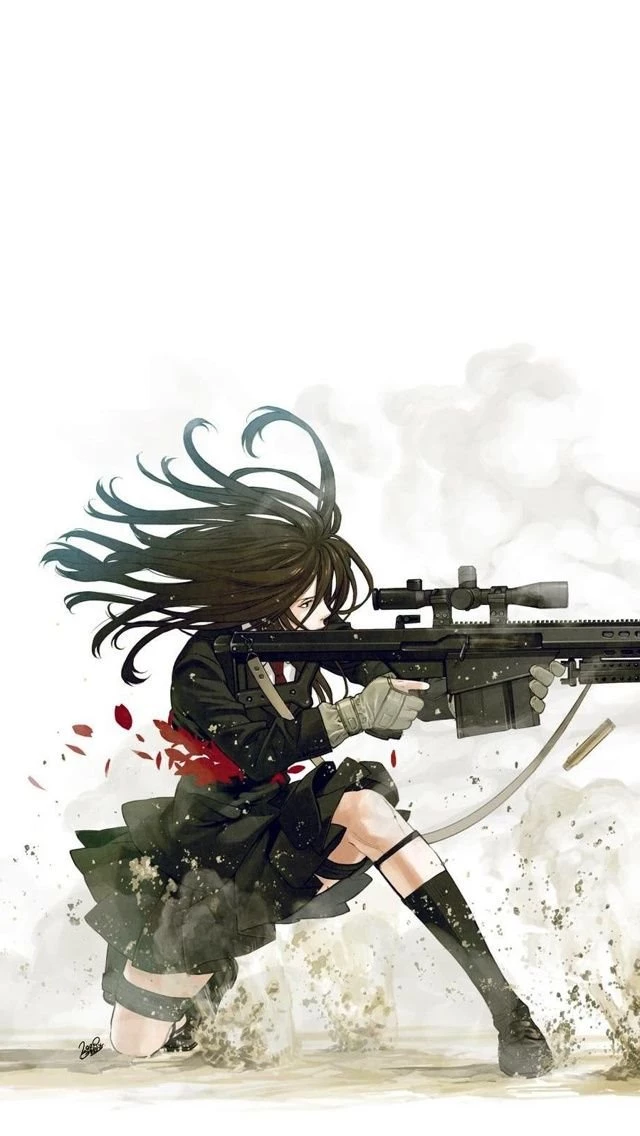 Anime Sniper iPhone 5 Wallpapers (640x1136)