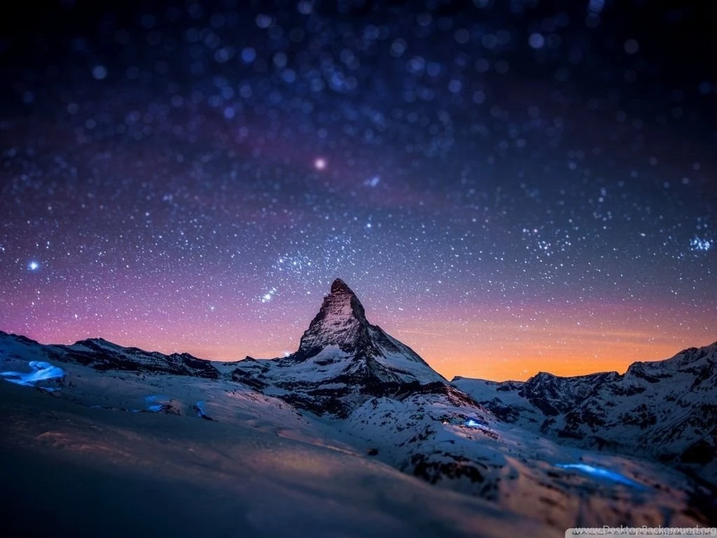Mountain At Night HD Desktop Wallpapers : High Definition ...