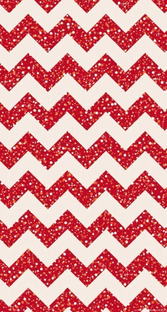 Glitter Red Chevron Merry Christmas Iphone Wallpapers