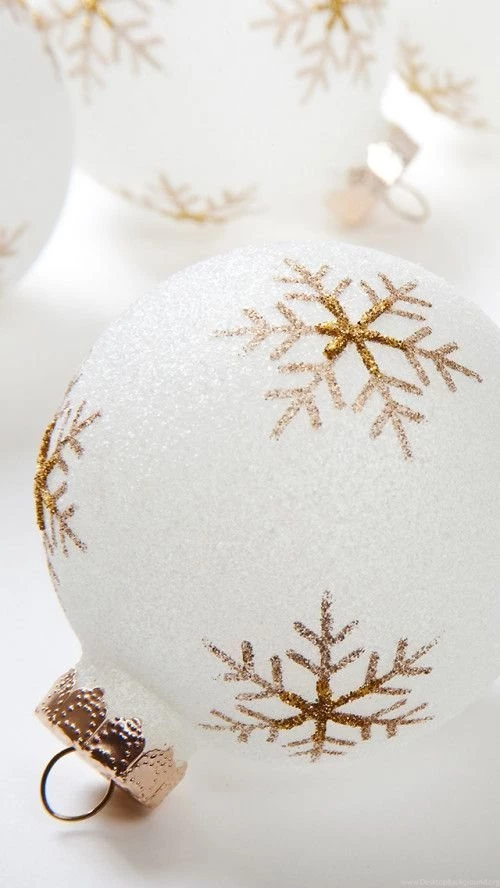 Christmas Ornament iPhone Wallpapers Silver Spiral Studio