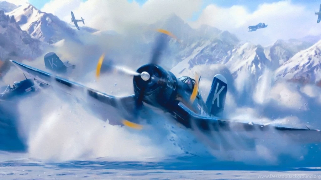 Download Wallpapers Vought F4u Corsair, Art, Ww2, War, Painting ...