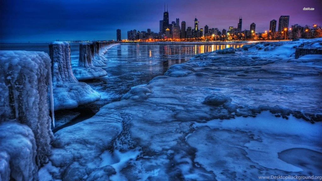 Chicago Winter Wallpaper.