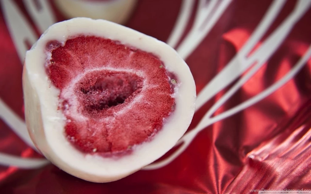 Ice Cream Coated Strawberry HD Desktop Wallpapers : High Definition ...