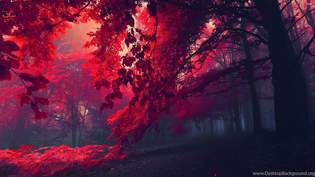 Red forest 26750 3840x2160 Wallpapers