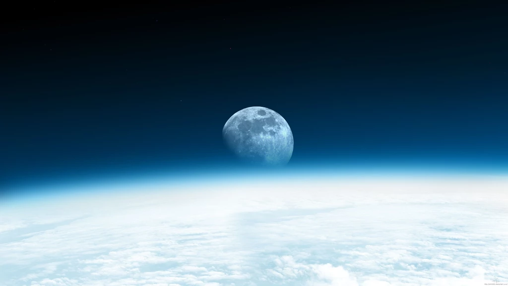 Moon Rise From Space Wallpapers 113794