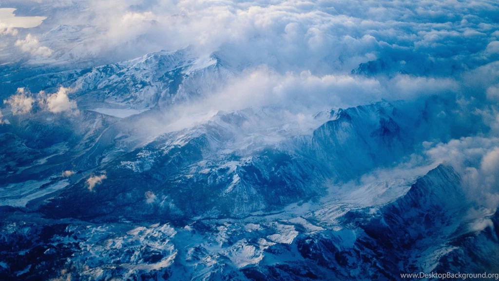 Download Wallpapers 3840x2160 Mountains, Fog, Clouds, Tops, Snow ...