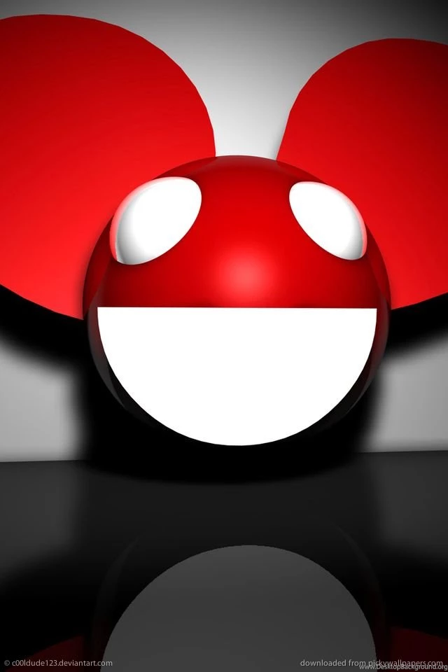 Download Deadmau5 Red 3D Render Wallpapers For iPhone 4