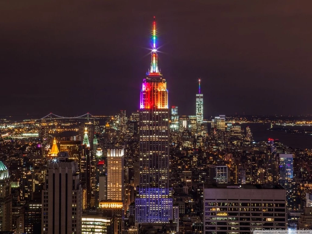 New York City Night Lights HD Desktop Wallpapers : Widescreen ...