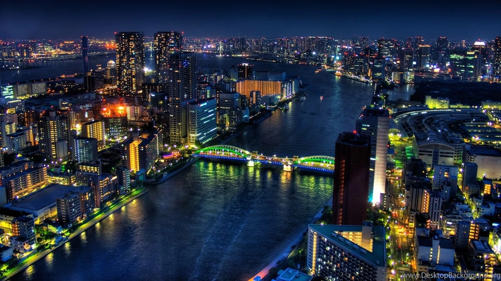 Tokyo, City, Night