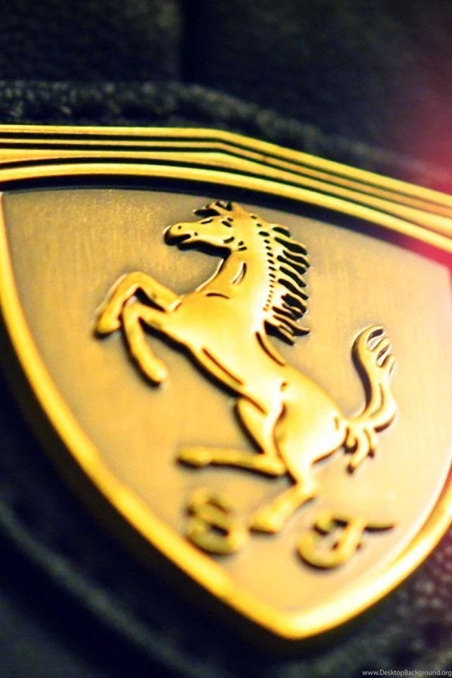 Golden Ferrari iPhone 4s Wallpapers Download