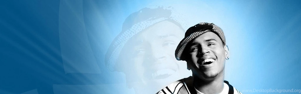 Download Wallpapers 3840x1200 Chris Brown, Background, Smile, Look ...