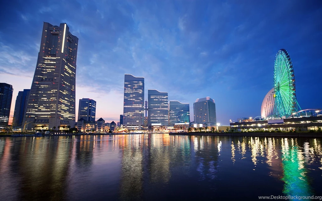 Sunset In Yokohama Japan Wallpapers