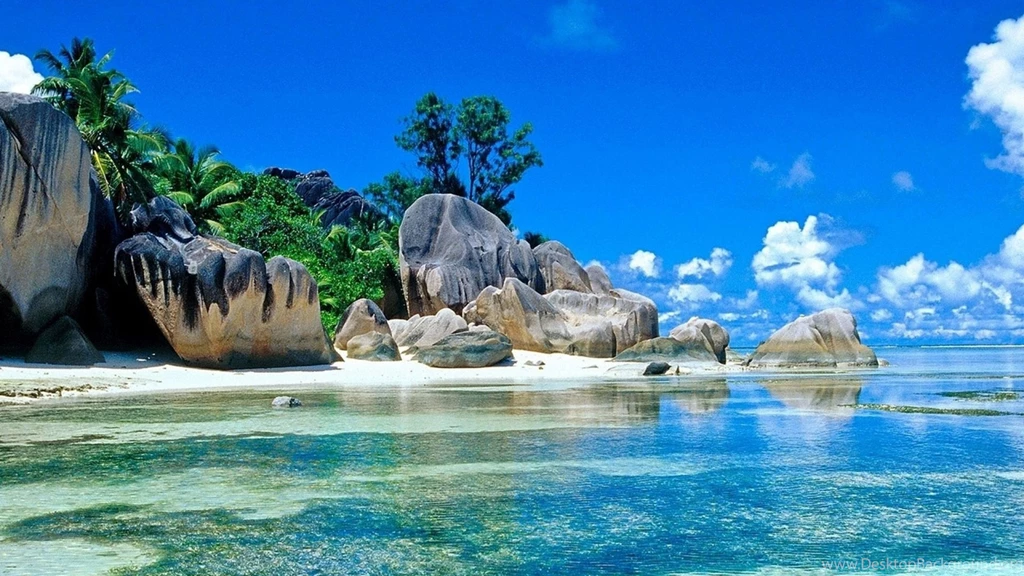 Download Wallpapers 3840x2160 Stones, Tropical, Ocean, Sky, Summer ...