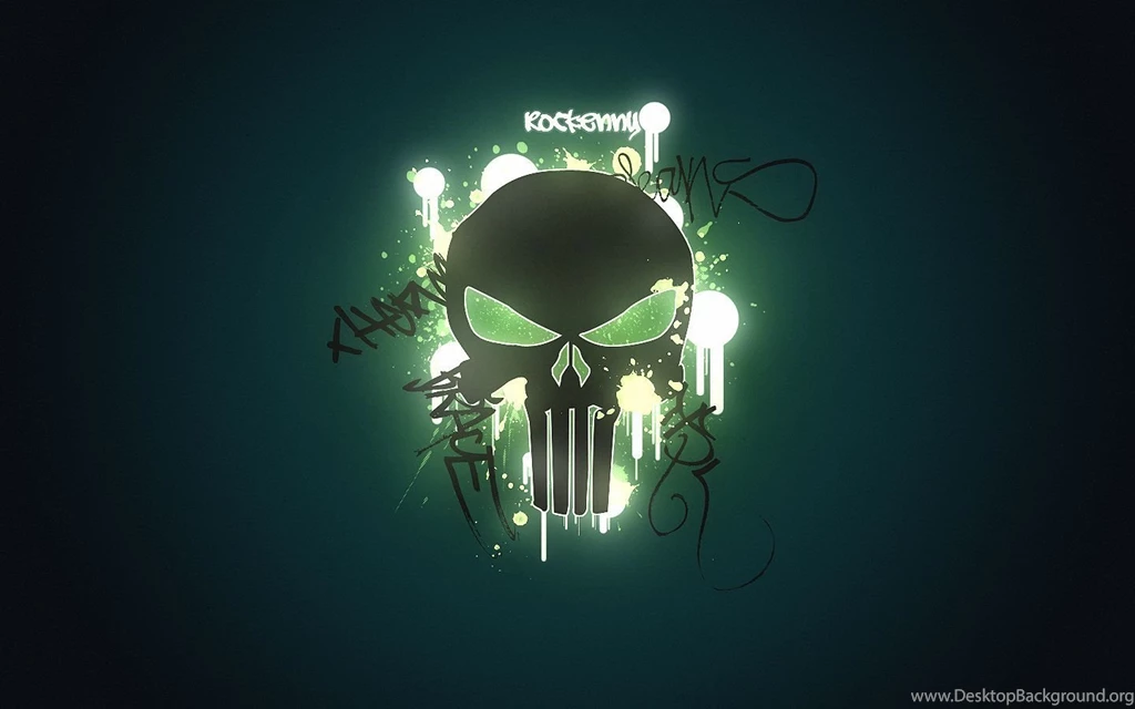 Download Graffiti Punisher Skull Wallpapers 1440x900