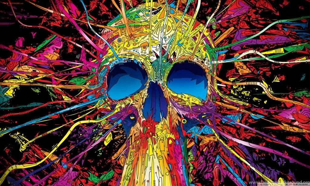 Colorful Skull HD Desktop Wallpapers : High Definition : Mobile