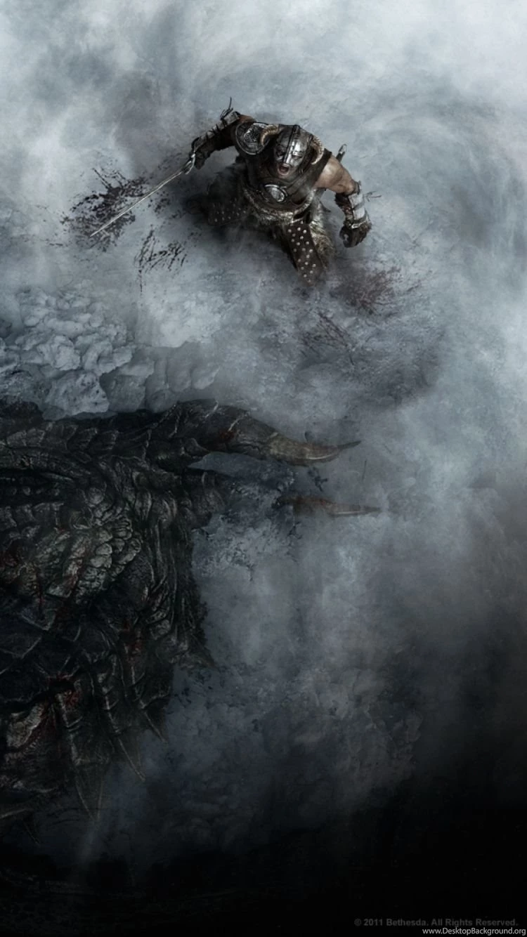 Download Wallpapers 750x1334 The Elder Scrolls Skyrim, Warrior ...