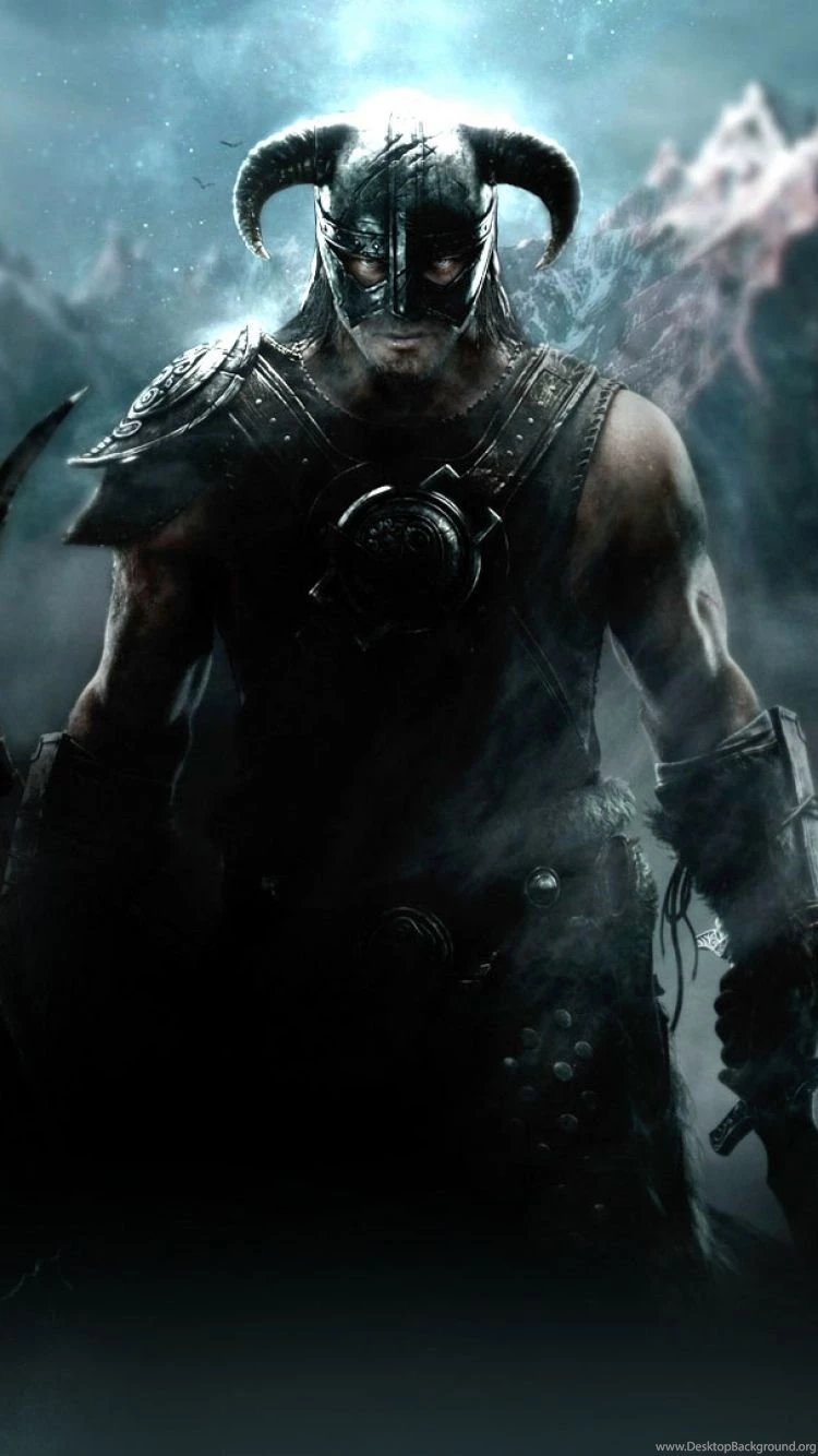 Download Wallpapers 750x1334 The Elder Scrolls Skyrim, Warrior ...