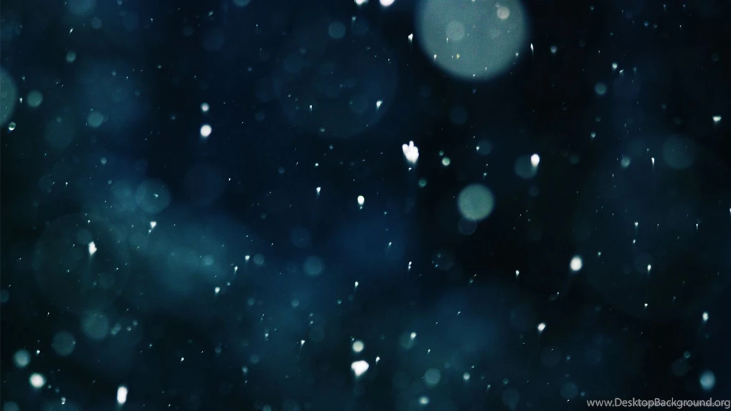 Download 1920x1080 Snowflakes In A Dark Blue Environment Wallpapers