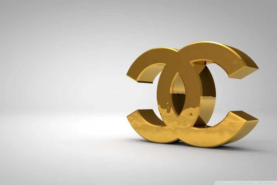 Chanel Logo Golden HD Desktop Wallpapers : Widescreen : High ...