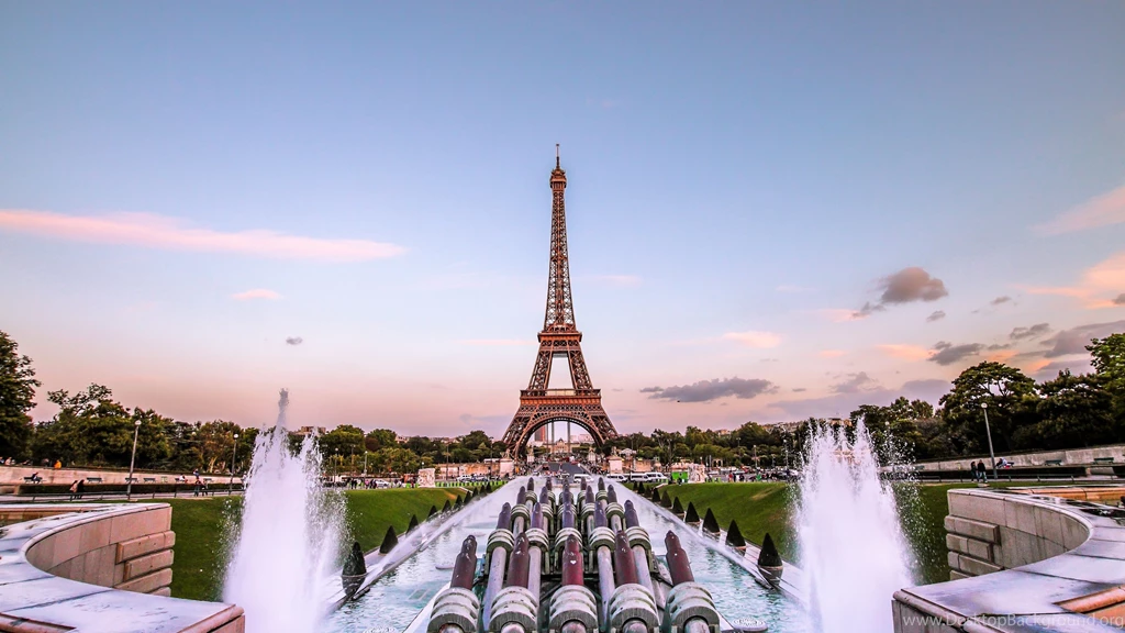 Download Wallpapers 3840x2160 Eiffel Tower, Paris, Gold Evening ...